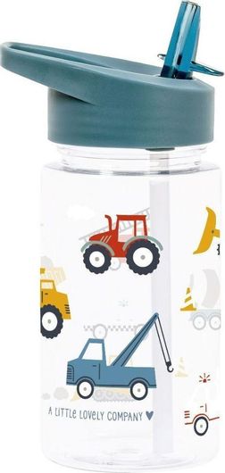 Παιδικό Παγούρι A Little Lovely Company Vehicles 450ml Πλαστικό Πράσινο