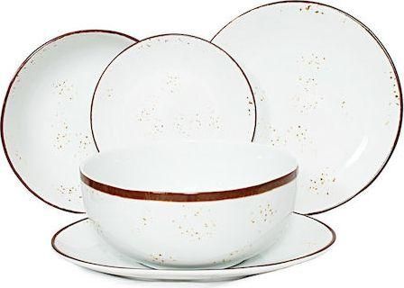 Σερβίτσιο Πιάτων από Πορσελάνη Λευκό Σετ 20τμχ