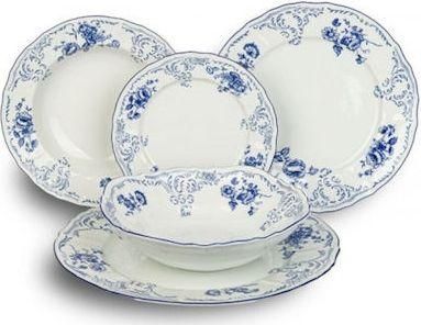 Σερβίτσιο Πιάτων Thun από Πορσελάνη Μπλε Σετ 20τμχ