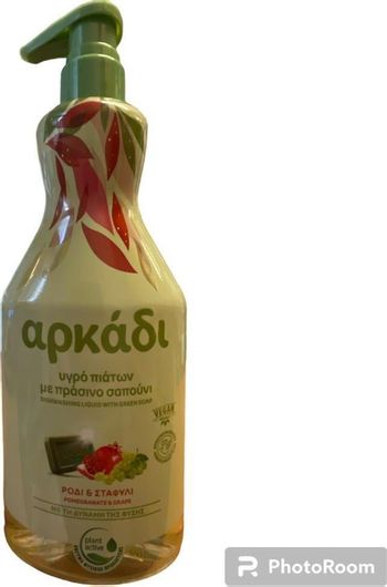 Υγρό Πιάτων Αρκάδι Baby Βρεφικό με Αντλία 550ml Ρόδι & Σταφύλι