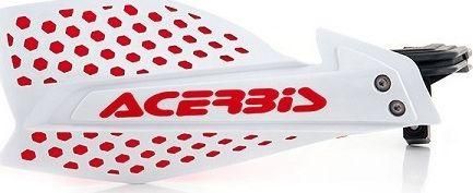 Χούφτες Μοτοσυκλέτας Acerbis X / Ultimate 22115.239 Σετ 2τμχ Άσπρο / Κόκκινο