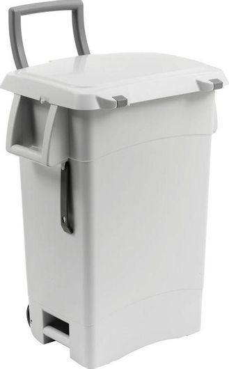 Κάδος Απορριμμάτων TTS Cleaning Ξύλινος Τροχήλατος 70lt Γκρι