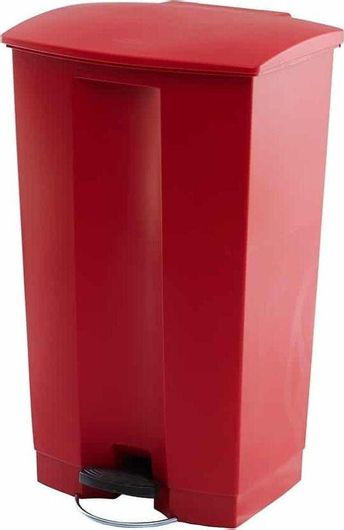 Κάδος Απορριμμάτων Πλαστικός με Πεντάλ Trust 87lt Κόκκινο
