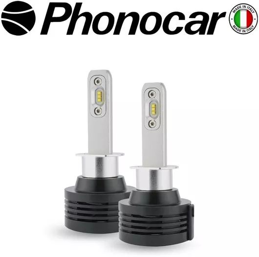 Λάμπες Αυτοκινήτου Phonocar 07.521 & Μοτοσυκλέτας H1 LED 6000K 12-24V 36W Σετ 2τμχ Ψυχρό Λευκό