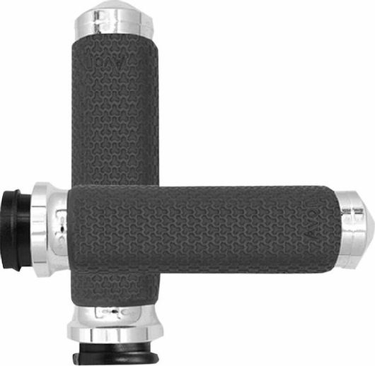 Χειρολαβές Μοτοσυκλέτας Avon Grips Mf-63-Ch-Fly Small Round 35mm Ασημί / Χρώμιο
