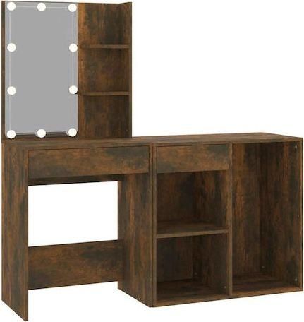 Τουαλέτα Κρεβατοκάμαρας vidaXL Ξύλινη Δρυς με Καθρέπτη 60x40x140cm