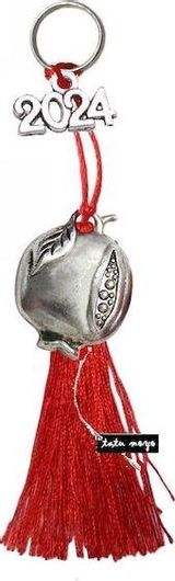 Γούρι Tatu Moyo Χειροποίητο Ρόδι Κόκκινο