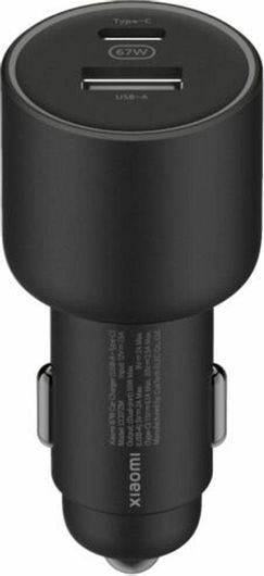 Φορτιστής Αυτοκινήτου Xiaomi με Θύρες: 1xUSB 1xType-C Μαύρο