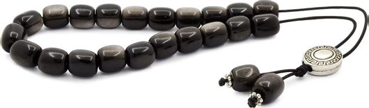 Κομπολόι από Οψιδιανό Μαύρο