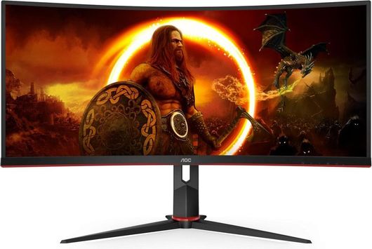 AOC CU34G2XP Ultrawide VA HDR Curved Gaming Monitor 34" QHD 3440x1440 180Hz