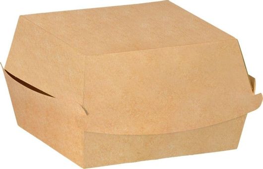 Κουτιά Burger Σετ 100 Χάρτινα Kraft 12x12x7cm