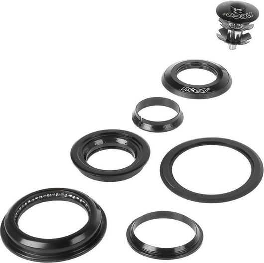 Ποτήρια Πιρουνιού Ποδηλάτου Neco 390322 Semi Integrated 1.1 / 8'' Μαύρο