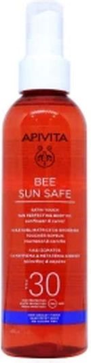 Αντηλιακό Λάδι Σώματος Apivita Bee Sun Safe Ηλίανθος & Καρότο Αδιάβροχο SPF30 σε Spray 200ml