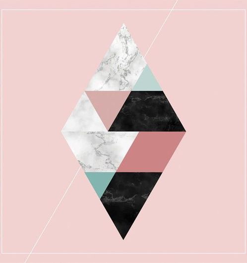 Αφίσα Γεωμετρικός Ρόμβος 20x20cm