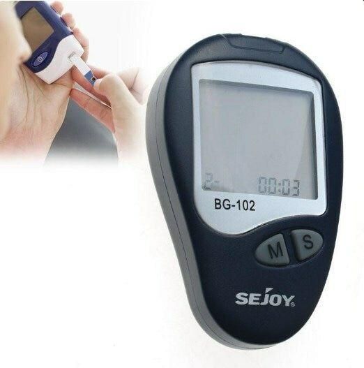 Μετρητής Σακχάρου Sejoy BG-102 Blood Clucose Monitoring System Μπλε