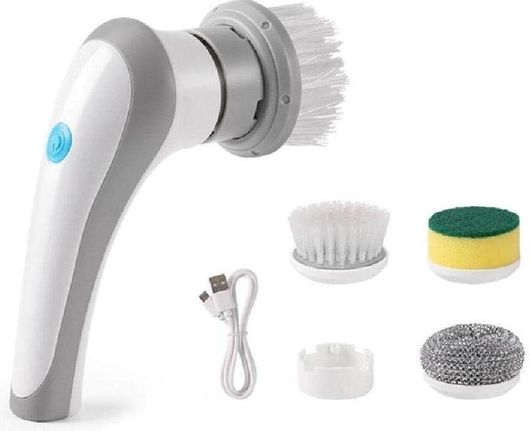 Βούρτσα Καθαρισμού Περιστρεφόμενη Ασύρματη Ηλεκτρική με 3 Κεφαλές