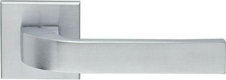 Πόμολο Μεσόπορτας Zogometal με Ροζέτα 376 Ζεύγος Ματ & Γυαλιστερό Νίκελ