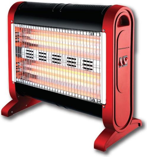 Σόμπα Χαλαζία Telemax 30-1604 με Ανεμιστήρα 1600W Κόκκινο
