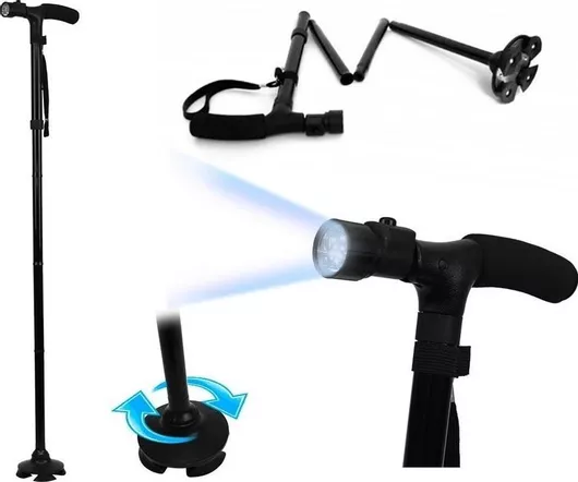 Μπαστούνι Trusty Cane με Φωτισμό LED Μαύρο