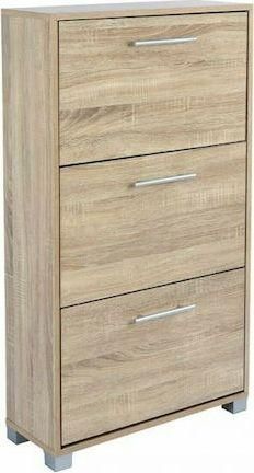 Ξύλινη Παπουτσοθήκη Davina με 3 Ράφια Sonama Μ62xΠ24xΥ110cm