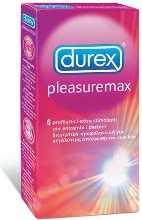 Προφυλακτικά Durex Pleasure Max με Ραβδώσεις Σετ 6τμχ