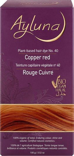 Ayluna Plant-Based Hair Dye Βαφή Μαλλιών 40 Copper Red 100gr