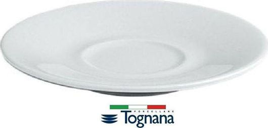 Πιατάκι Φλιτζανιού Tognana Πορσελάνης Λευκό Σετ 12τμχ