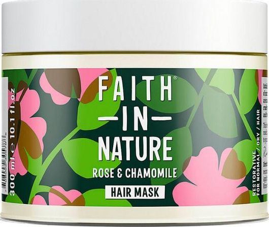 Μάσκα Μαλλιών Faith in Nature με Άγριο Τριαντάφυλλο & Χαμομήλι για Ενυδάτωση 300ml