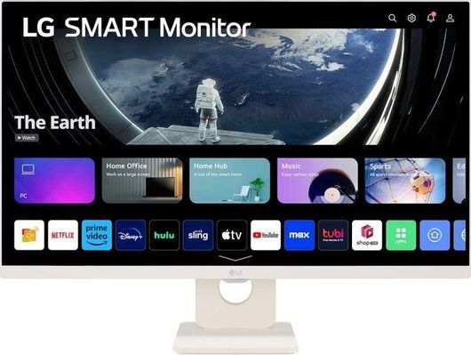 LG 27SR50F-W IPS Smart Monitor 27" FHD 1920x1080 με Χρόνο Απόκρισης 5ms GTG