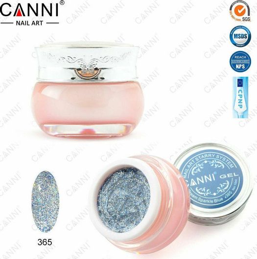 Gel Νυχιών Canni Mermaid Starry 365 Dream Sparkle Blue 15ml 1τμχ