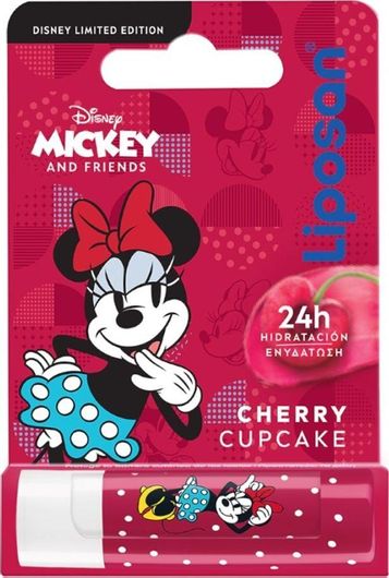 Lip Balm Liposan Cherry Cupcake Disney Limited Edition Mickey & Friends Minnie για Παιδιά 3+ Ετών 4.8gr