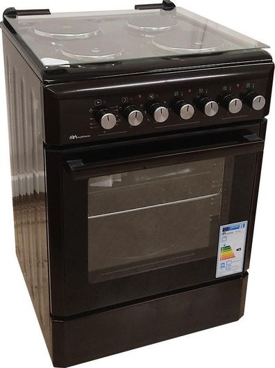 MultiHome MH-6148 Κουζίνα 61lt με Εμαγιέ Εστίες Π60εκ. Καφέ