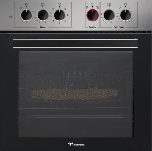 Φούρνος κάτω Πάγκου MultiHome MH-6095 IX 65lt χωρίς Εστίες Π59.5cm Inox