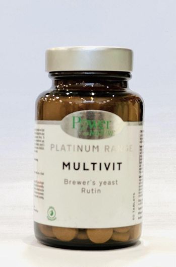 Power Health Platinum Range Multivit Πολυβιταμίνη για Ενέργεια 60 Ταμπλέτες
