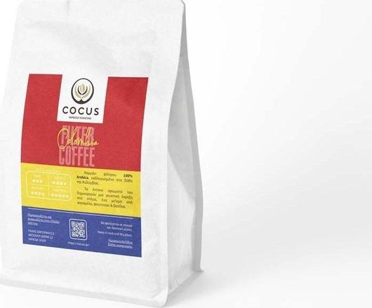 Καφές Φίλτρου Cocus Espresso Roasters Μονοποικιλιακός Colombia Αλεσμένος 250gr 