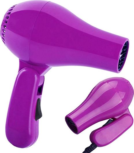 Πιστολάκι Μαλλιών Ταξιδίου Αναδπλούμενο 850W Μoβ