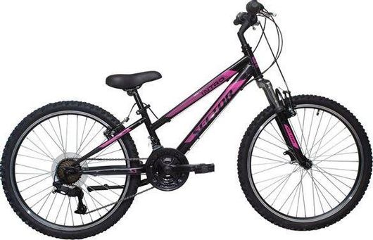 Παιδικό Ποδήλατο Sector Intro Fs Πόλης 24" 18 Ταχυτήτων Μαύρο