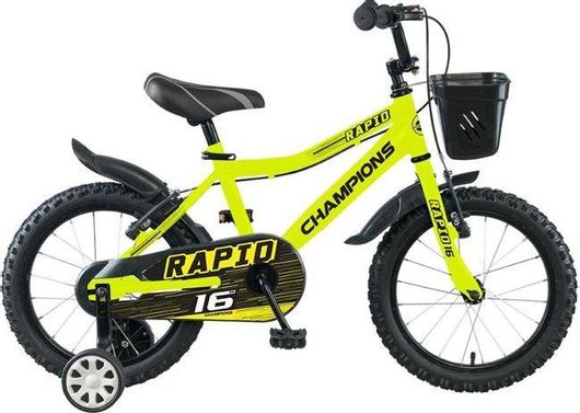 Παιδικό Ποδήλατο Champions Rapid BMX 16" Κίτρινο / Μαύρο