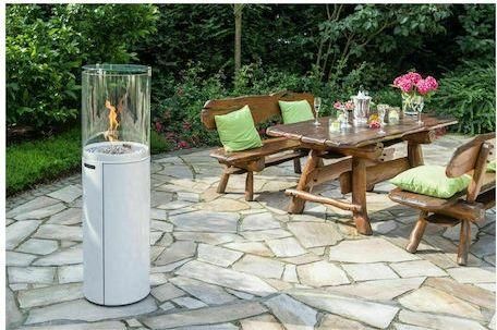 Τζάκι Spartherm Fuora R Εξωτερικού Χώρου Μεταλλικό 40x40x139cm Λευκό