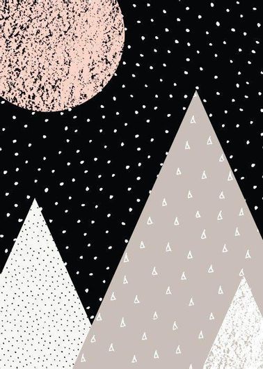 Αφίσα Βουνά Και Φεγγάρι 70x100cm