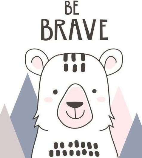 Αφίσα Γενναίο Αρκουδάκι 20x30cm