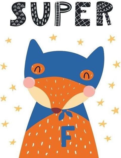 Αφίσα Super Fox 70x100cm