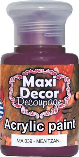 Ακρυλικό Χρώμα Maxi Decor ΜΑ 039 Μελιτζανί  60ml