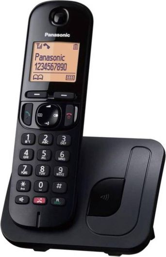 Panasonic KX-TGC250 Ασύρματο Τηλέφωνο με Ελληνικό Μενού Μαύρο