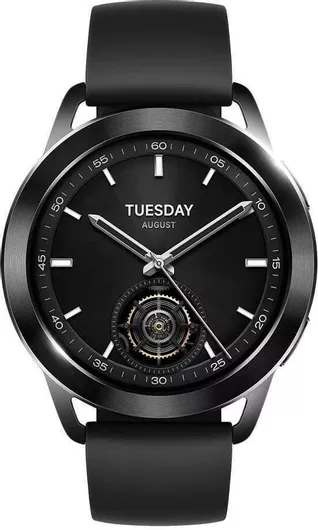 Xiaomi Watch S3 46mm Stainless Steel & Silicone Strap Black