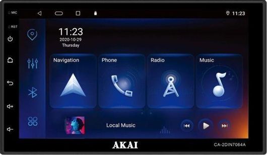 Ηχοσύστημα Αυτοκινήτου Akai Universal 2DIN Bluetooth / USB / WiFi / GPS με Οθόνη Αφής 7"