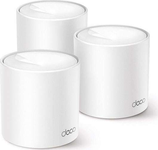 Access Point TP-Link Deco X10 v1 Wi‑Fi 6 Dual Band 2.4 & 5GHz σε Τριπλό Kit Λευκό