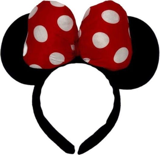 Αποκριάτικο Αξεσουάρ Στέκα Ποντικάκι Minnie Mouse Κόκκινο / Μαύρο