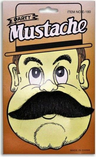 Αποκριάτικο Αξεσουάρ Maskarata Μουστάκι / Γενειάδα Μαύρο