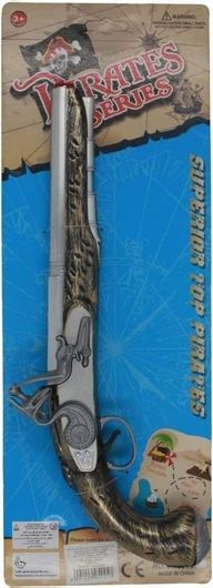 Αποκριάτικο Αξεσουάρ Maskarata Πιστόλι Κουμπούρα 33cm Γκρι